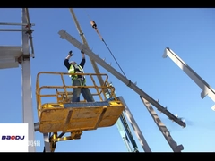 Gebäude Galvanisierte Lagerung Leichtstahlkonstruktion Büro Vorgefertigte Leichtstahlkonstruktion