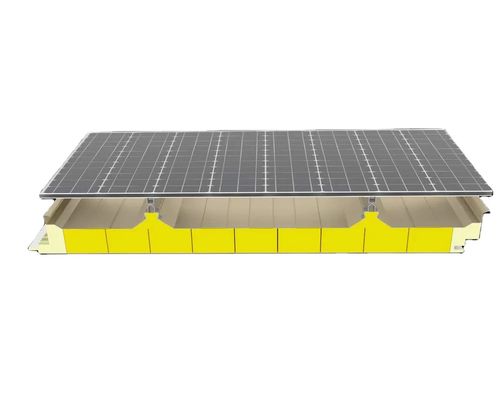 PU Sealing Panel Sandwich Rockwool RAL Color CE Certificate