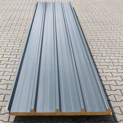 Waterproof Rockwool Sandwich Panel 1000mm Width