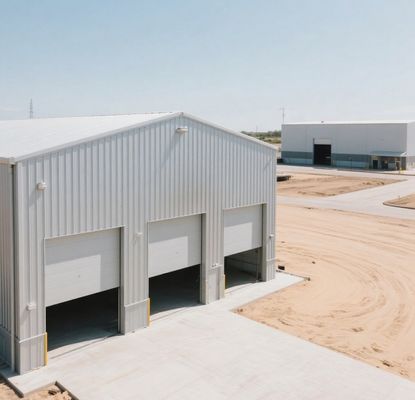 Fast Assembly Modern Prefab Steel Warehouse Buildings Eco Friendly