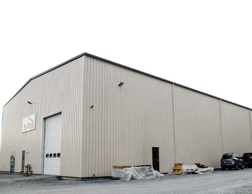 Professional Design Wide Span Workshop Building Prefabricated Structure Workshop / Steel Bonded Warehouse Fast Installation