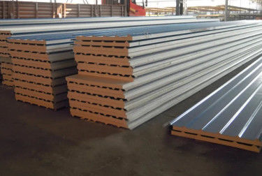 960mm Thermal Insulating Anti Fire EPS Sandwich Panel In RAL Color / Customized Length