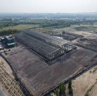 Vorgefertigte Kohlenstoffstahlstruktur Industrieanlagen Workshop Warehouse und Außenhalle/ Bauernhaus Speicherlösung