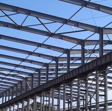 Maßgeschneiderte Stahlrahmenkonstruktion für industrielle vorgefertigte Gebäude, Werkstatt, Fabrik, Werk, Lager, Lagerhangar